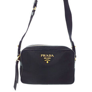 Prada Tessuto Crossbody messenger bag saffiano leather Black